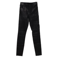 J Brand Trousers Leather in Black