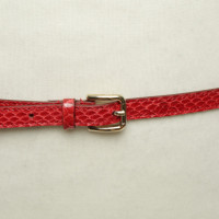 Dolce & Gabbana Gürtel aus Leder in Rot