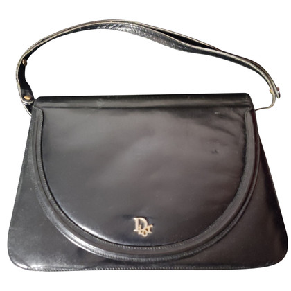 Christian Dior Handtasche aus Lackleder in Schwarz