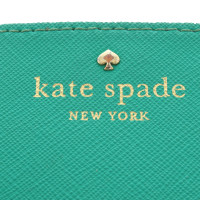 Kate Spade Täschchen/Portemonnaie aus Leder in Grün