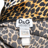 D&G Morgenmantel mit Leopardenprint 