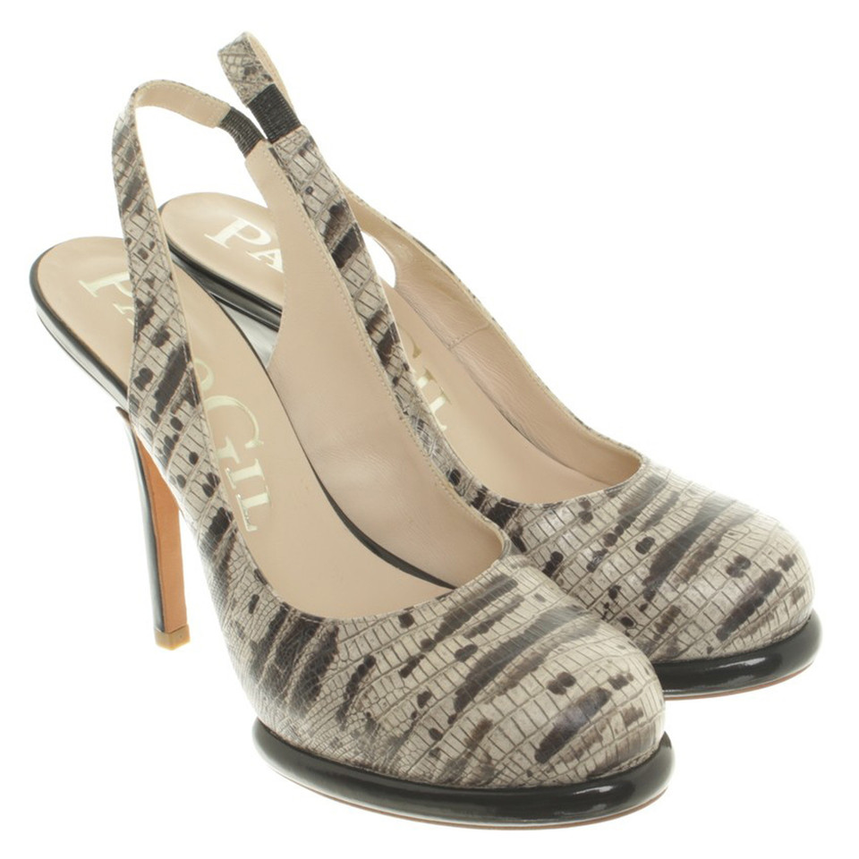 Paco Gil Pumps im Reptilien-Look