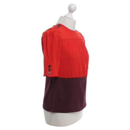 Marc By Marc Jacobs Bluse in Rot/Violett