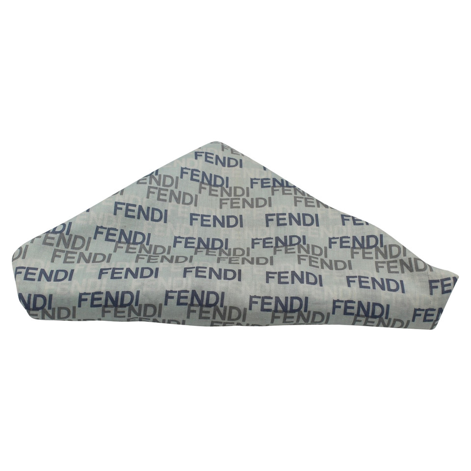 Fendi Echarpe/Foulard en Coton en Gris