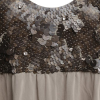 Set Sequins-top in bicolor