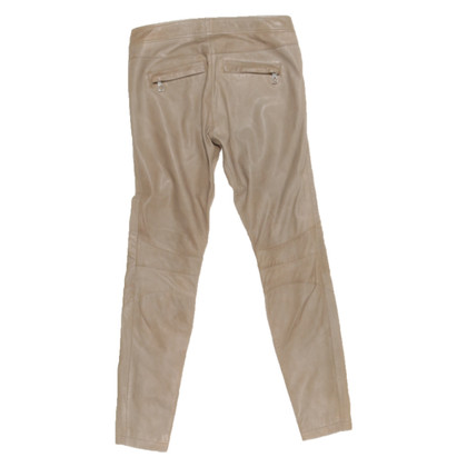 Set Trousers Leather in Grey