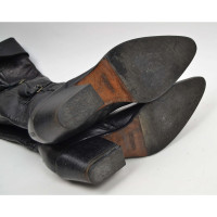 Ermanno Scervino Stiefel aus Leder in Schwarz