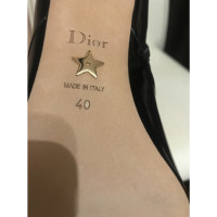 Christian Dior Stiefeletten aus Leder in Schwarz