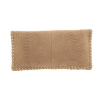 Chanel Clutch Bag Leather in Beige