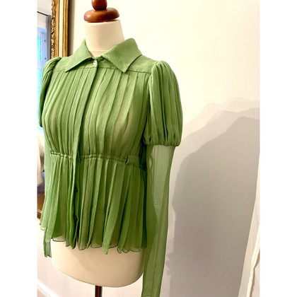 Chanel Top Silk in Green