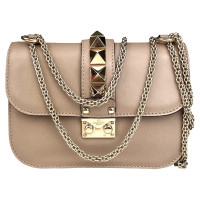 Valentino Garavani Glam Rock aus Leder in Beige