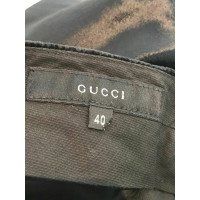 Gucci Paire de Pantalon en Viscose en Noir