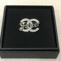 Chanel Brooch Silver in Silvery