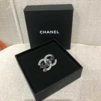 Chanel Brooch Silver in Silvery