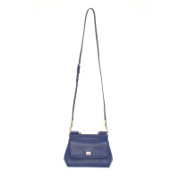 Dolce & Gabbana Sicily Bag in Pelle in Blu