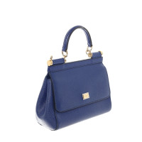 Dolce & Gabbana Sicily Bag en Cuir en Bleu