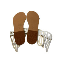 Ancient Greek Sandals Sandali in Pelle in Bianco