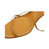 The Row Sandals Leather in Orange