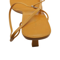 The Row Sandals Leather in Orange