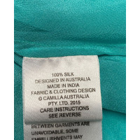 Camilla Dress Silk in Turquoise
