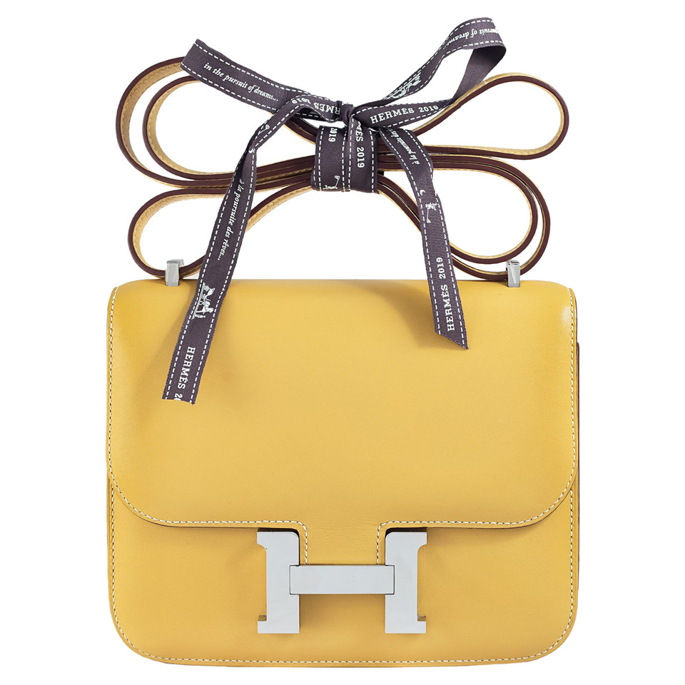 Hermès Constance Leather in Yellow