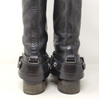 Coach Boots Leather in Black