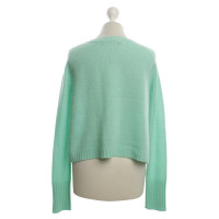 360 Sweater Kasjmier truien in Mint Green