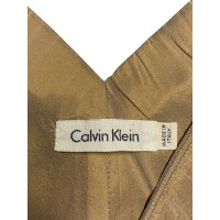 Calvin Klein Vestito in Seta in Beige