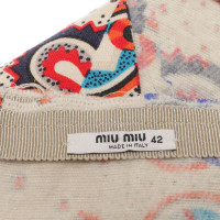 Miu Miu Issued virgin wool skirt