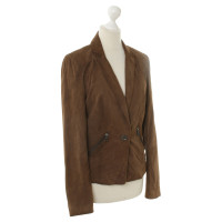 Set Suede jacket in Brown