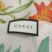 Gucci Foulard en soie avec imprimé floral
