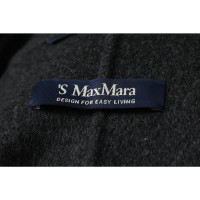 S Max Mara Jas/Mantel Wol in Grijs