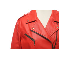 Juicy Couture Giacca/Cappotto in Pelle in Rosso