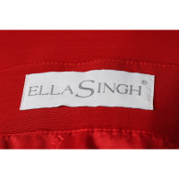 Ella Singh Suit Viscose in Rood