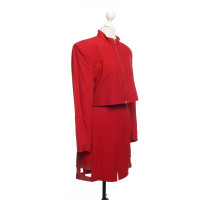 Ella Singh Suit Viscose in Rood