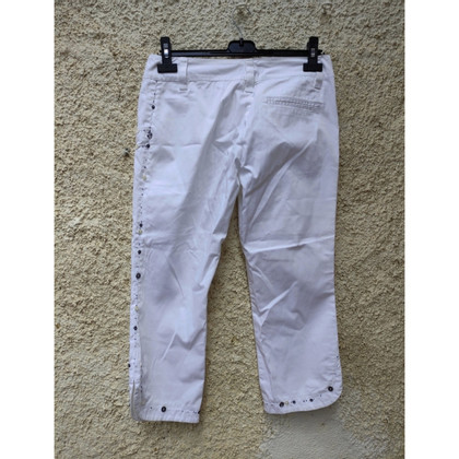 Moschino Paio di Pantaloni in Cotone in Bianco