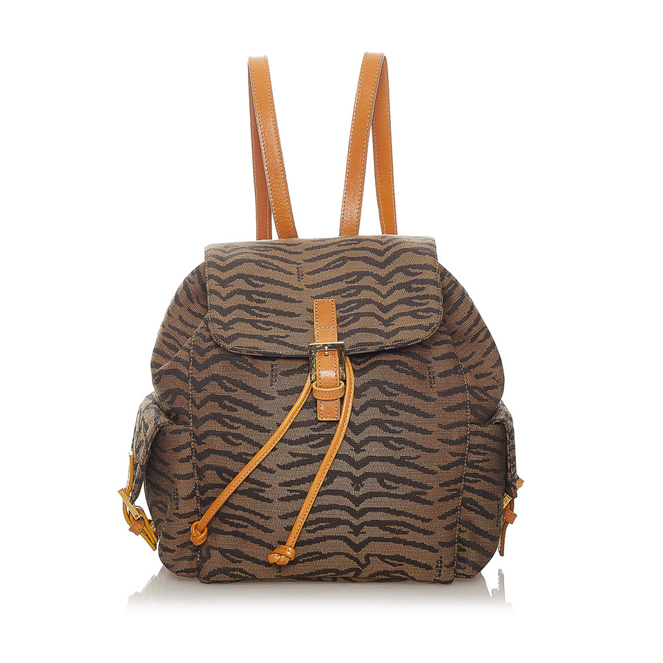 Fendi Rucksack aus Canvas in Braun