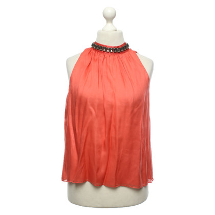 Moschino Top Silk in Red