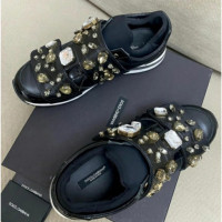 Dolce & Gabbana Sneaker in Pelle in Nero