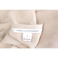 Diane Von Furstenberg Top Silk in Beige