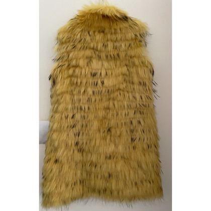 Ermanno Scervino Jacket/Coat Fur in Yellow