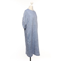 Peserico Kleid aus Leinen in Blau