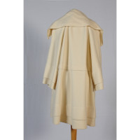 Fendi Jacket/Coat Wool in Cream