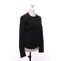 Armani Jeans Jacke/Mantel aus Leder in Schwarz