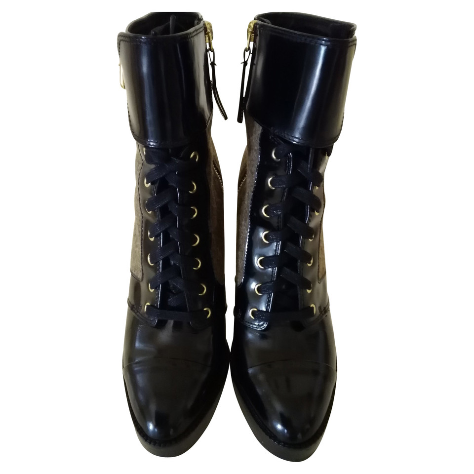 Diesel Black Gold Ankle boots Leather in Black