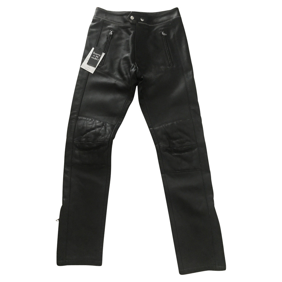 Isabel Marant Trousers Leather in Black