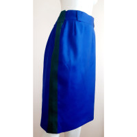 Gianni Versace Skirt Cotton in Blue