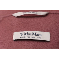 S Max Mara Jas/Mantel Wol in Roze