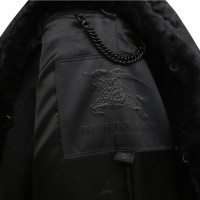Burberry Prorsum Manteau avec col de fourrure véritable