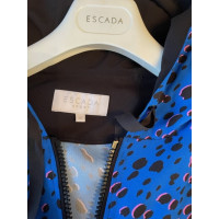 Escada Giacca/Cappotto in Viscosa in Blu